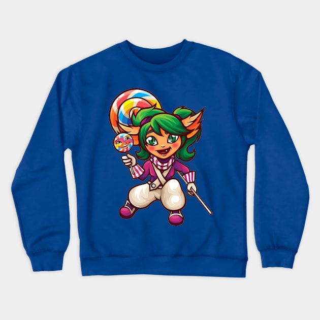 LolliPoppy Crewneck Sweatshirt by BeataObscura